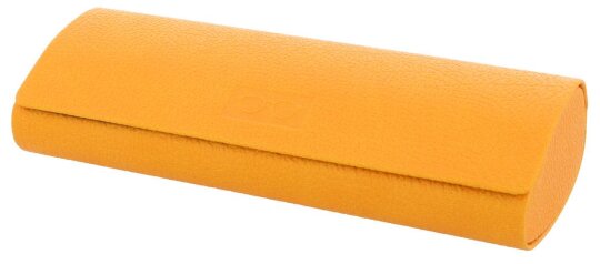 Stabiles Struktur-Brillenetui LOREAN mit Prägung in orange