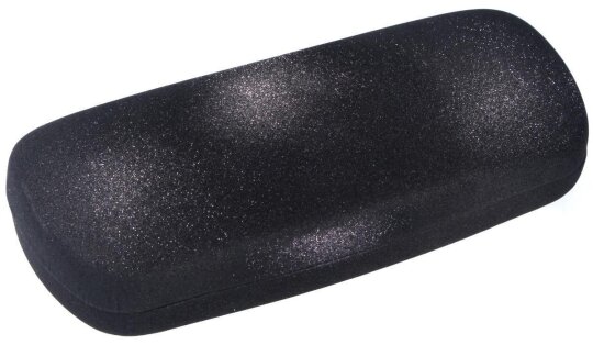 samtiges Glitzer-Brillenetui PIEPER in schwarz