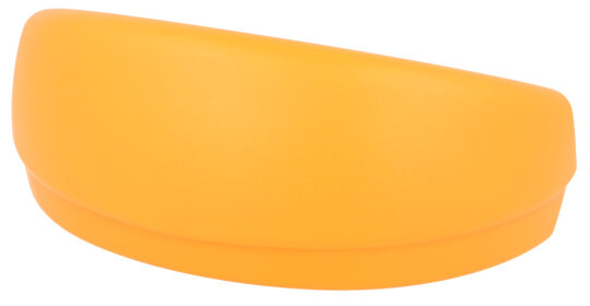 großes Brillenetui aus Kunststoff - SANDY für Sonnenbrillen, Sportbrillen oder Brillen mit starker Wölbung in orange