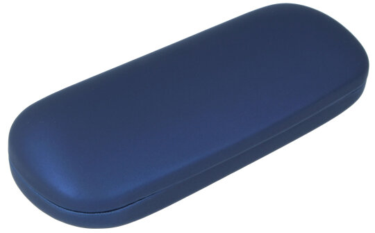 Hartschalen Brillenetui mit Metallscharnier BJÖRN in Blau