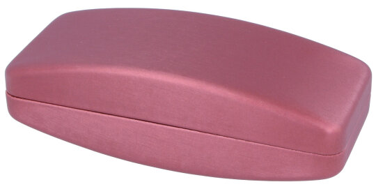 sehr großes und geräumiges Hartschalen-Brillenetui mit Metallscharnier MINGO in weinrot