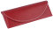 elegantes Taschen- / Brillenetui "MAUI Classy" aus Kunstleder mit Ziernaht in Rot