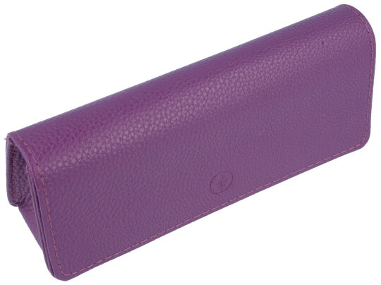 schönes, taschenförmiges Etui "CANNES" aus genarbtem Kunstleder in lila