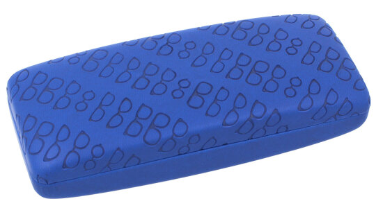 schönes Brillenetui MAURITIUS JOY - KOLLECTION mit Prägung in marineblau