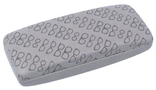 schönes Brillenetui MAURITIUS JOY - KOLLECTION mit Prägung in grau