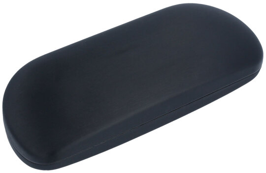 Schönes Silkybezug-Brillenetui "CAPRI"  für große Fassungen in Schwarz