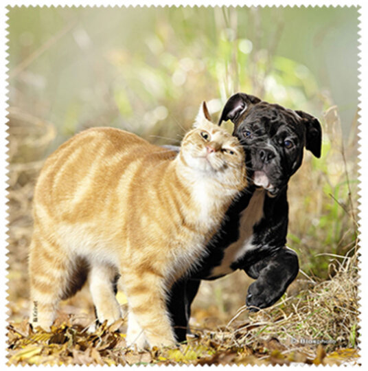 La Kelnet Microfasertuch - Animal Babies - Katze und Hund