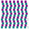 La Kelnet Microfasertuch - Optische Täuschungen - Violett-Grüne Quadrate