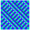 La Kelnet Microfasertuch - Optische Täuschungen - Blau-Grüne Punkte