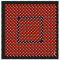 La Kelnet Microfasertuch - Optische Täuschungen - Rot-Schwarze Punkte