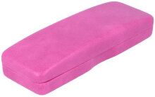 Schönes Hartschalenetui mit Kunstlederbezug in Pink...