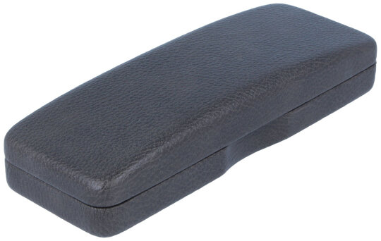 Schönes Hartschalenetui mit Kunstlederbezug in Braun - MURANO