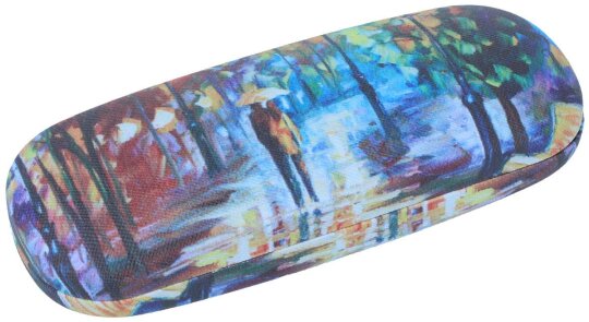 schönes Hartschalen-Brillenetui mit Motiv - WALD