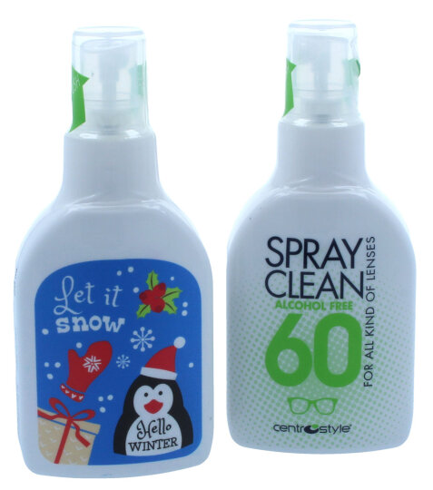 Brillenreinigungsspray SPRAY CLEAN alkoholfrei - 60ml - LET IT SNOW
