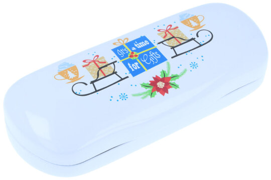 sehr leichtes Weihnachts-Brillenetui mit wunderschönem Motiv - It´s a time