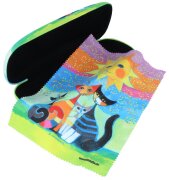 Hart-Motivetui mit passendem Microfasertuch "Momenti...