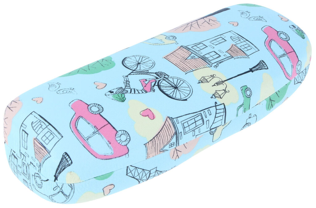 CADREWY Brillenetui Mit Elefanten-Druck - Weiches Neopren Etui Für Brille & Sonnenbrille