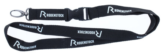 RODENSTOCK - klassischer Schlüsselband mit Logo und Plastikclip