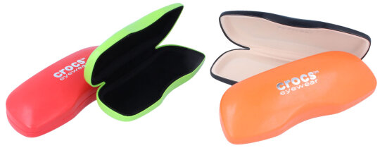 Hartschalen-Etui von CROCS mit Kunstlederbezug