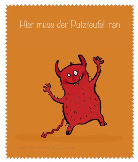 Microfasertuch / Brillenputztuch von Rannenberg & Friends "Putzteufel"
