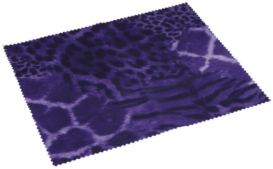 Ausgefallenes Microfasertuch mit Leomuster in Lila