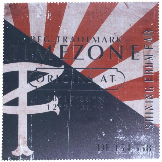 Stylisches Microfasertuch von TIMEZONE in Schwarz / Rot / Weiß