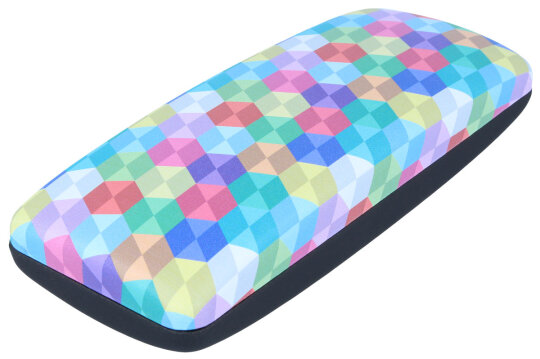 Cooles Hartschalen-Brillenetui mit buntem Design-Muster - MYKONOS