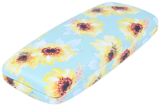 Cooles Hartschalen-Brillenetui mit schönem Sonnenblumen-Muster - MYKONOS