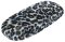 Weiches Hartschalen-Brillenetui "Leo" mit flauschigem Fellimitat im Leoparden-Muster in Beige