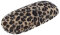 Weiches Hartschalen-Brillenetui "Leo" mit flauschigem Fellimitat im Leoparden-Muster in Braun