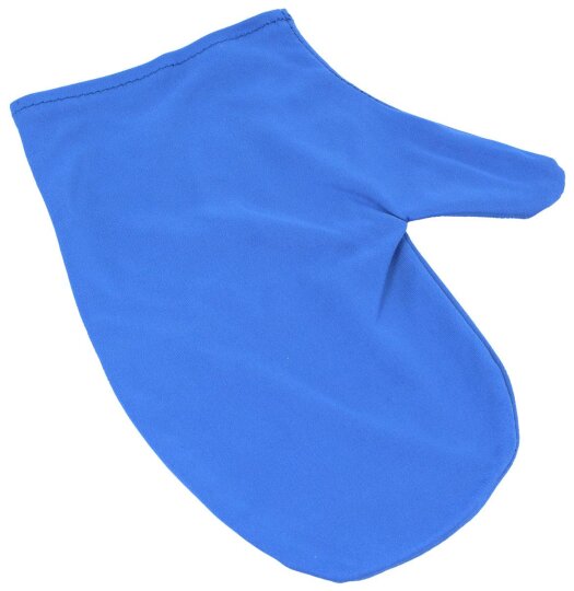 Premium Microfaser - Handschuh zum Brille reinigen - Microfaserputztuch in blau