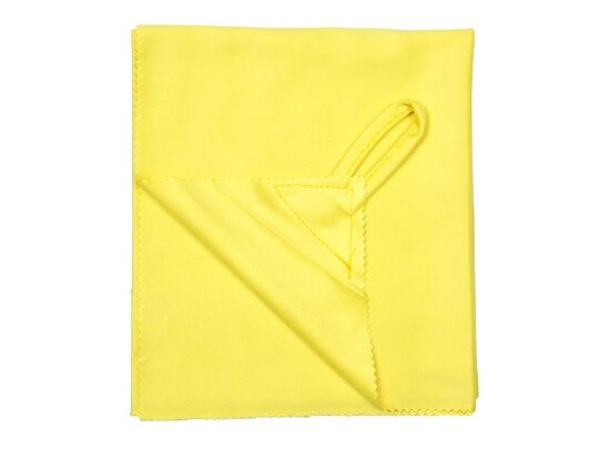 gigantisch großes Mikrofaser-Werkstatttuch in Gelb - Reinigungstuch mit Haken - 40 x 60cm