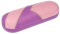 Zweifarbiges Hartschalen-Brillenetui AARON in Violett mit Kunstlederbezug und schicker Ziernaht