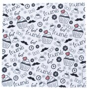 Polyclean Microfasertuch mit Motiv SCRIBBLES FRIENDS |...