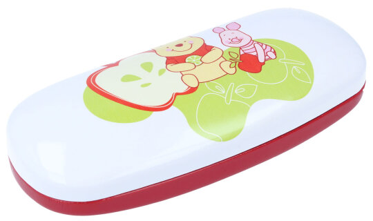 Süßes Hartschalen-Brillenetui für Kinder "Winnie Pooh" in Rot