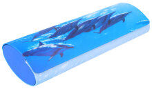 Schönes Hartschalen-Brillenetui "Blue Inspiration" mit tollem Delfin-Motiv