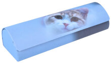 Süßes Hartschalenetui "Cats" mit Magnetverschluss und niedlichem Katzen-Motiv