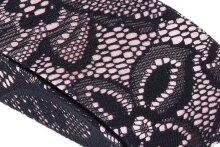 Steck-Brillenetui "DONNA" mit edler Blumen-Spitze und Magnetverschluss Rosa