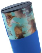Lustiges Zauber-Brillenetui in Blau mit holografischem Wackelbild (Wildtiere)