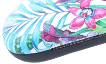 Tropisches Hartschalen-Brillenenetui in Weiß...