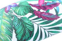 Tropisches Hartschalen-Brillenenetui in Weiß "Tropical" im sommerlichen Design