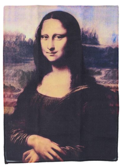 "Mona Lisa" - Leonardo da Vinci | Edles Brillenputztuch aus Microfaser 15 x 20 cm