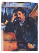 Paul Cezanne - The Smoker | Edles Brillenputztuch aus...