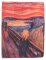 Edvard Munch - Der Schrei | Edles Brillenputztuch aus Microfaser 15 x 20 cm